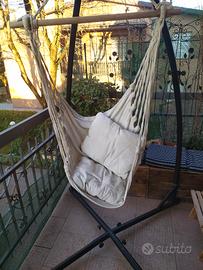 Amaca a dondolo da giardino