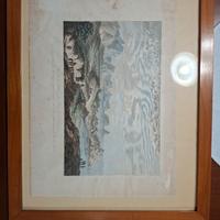 stampa francese veduta del porto di termini 