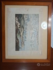 stampa francese veduta del porto di termini 