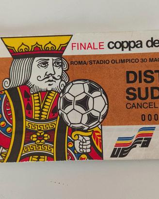 Biglietto finale coppa campioni  Roma Liverpool
