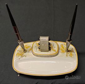 Set scrivania in ceramica "Alfa" prima metà '900