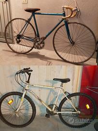 bicicletta vintage e Mountain bike 