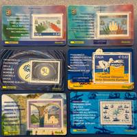 Lotto 6 francobolli commemorativi Italia 2005