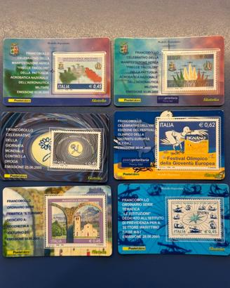 Lotto 6 francobolli commemorativi Italia 2005