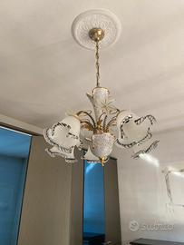 Coppia lampadari vetro