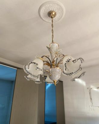 Coppia lampadari vetro