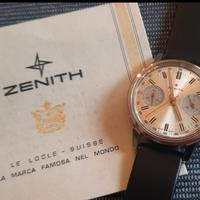 ZENITH Crono Stellina Acciaio '73 Scatola/Garanzia