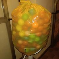 palline colorate di plastica 