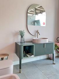 Mobile bagno modello ART con lavabo rosa
