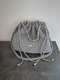Borsa uncinetto simil bottega veneta
