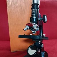 Microscopio vintage C.O.C. Zoom 50X-900X con vetri