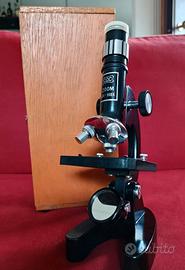 Microscopio vintage C.O.C. Zoom 50X-900X con vetri