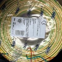 Cavo unipolare GIALLO VERDE da 4 mm per 100 mt