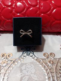 Anello fiocco acciaio