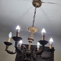 Lampadario in bronzo