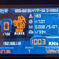 Nerd Miner 1000kh/s mining btc