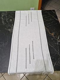 4 tende 90x38 vintage, lino/cotone