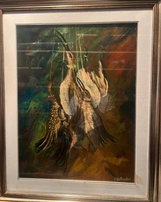 Dipinto beccaccie e ciurle di Salvadori