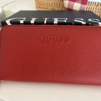 Portafoglio Guess rosso