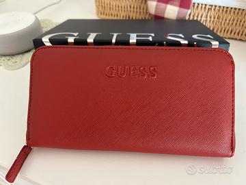 Portafoglio Guess rosso