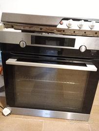 forno ventilato autopulente+piano 4 fuochi