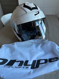 Casco jet Hype mod. HP3.71-V2 bianco
