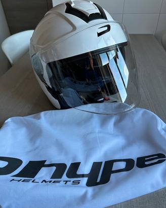 Casco jet Hype mod. HP3.71-V2 bianco