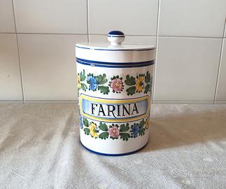 Barattolo contenitore ceramica Maioliche Deruta