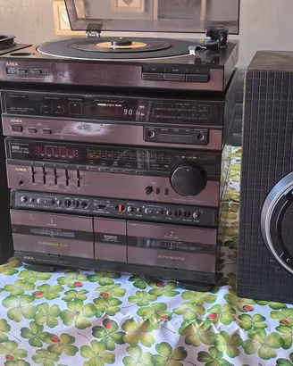 Impianto HI-FI AIWA + GIRADISCHI + CASSE