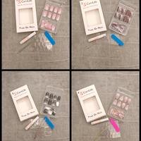 Lotto 4 set unghie finte - vari design