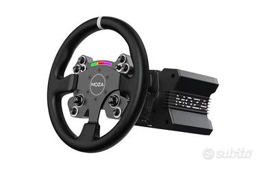 moza r9 v3 + volante gs+ pedaliera srp + morsetto