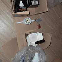 Illuminazione con tesata con faretti e corpi illum