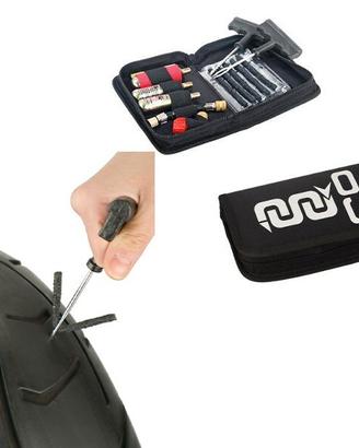 KIT RIPARA GOMME PNEUMATICI TUBELESS MOTO FORATURA