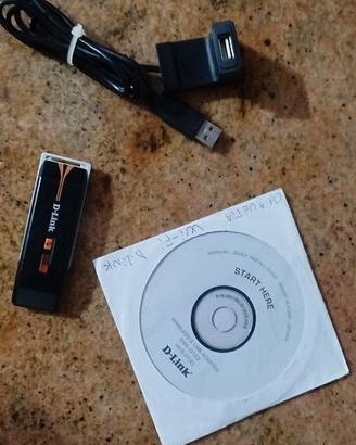 Chiavetta USB Wireless WI-FI, D-LINK