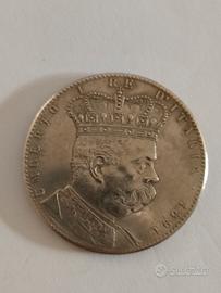 Moneta antica 1891 Colonia Eritrea