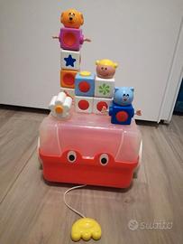 Gioco per impilare (pezzi magnetici,contenitore)