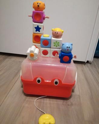 Gioco per impilare (pezzi magnetici,contenitore)