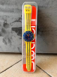 Swatch SUUJ400 Vintage Giallo Blu + Scatola