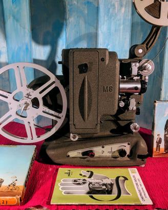 Proiettore vintage 8mm  BOLEX M8 del 1950 FUNZIONA
