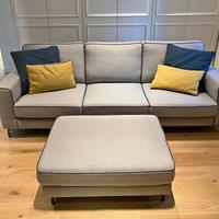 Divano LeComfortRussell 3 posti + pouf, come nuovo
