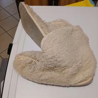 Pantofole in lana merinos nuove da uomo