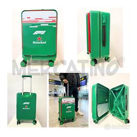 TROLLEY HEINIKEN CABIN BAG VERDE F1 NUOVO