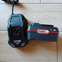 batteria 4ah 20v  e carica bat  ventilato parkside