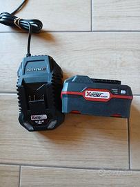 batteria 4ah 20v  e carica bat  ventilato parkside