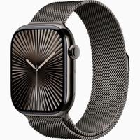 Roma Apple Watch 10 titanio ardesia 46mm milanese