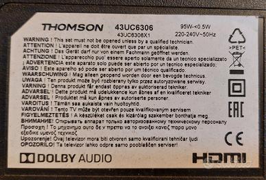Ricambi per TV THOMSON
43UC6306