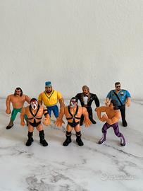 Vintage 1991 set of 7 Action Figure WWF Wrestling