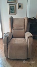 Poltrona relax "Natura" in tessuto Savoy