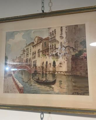 Quadri acquerelli firmati M. T. Morosini