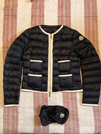 MONCLER 100 gr. Donna nero con zip tg 1 (xs)